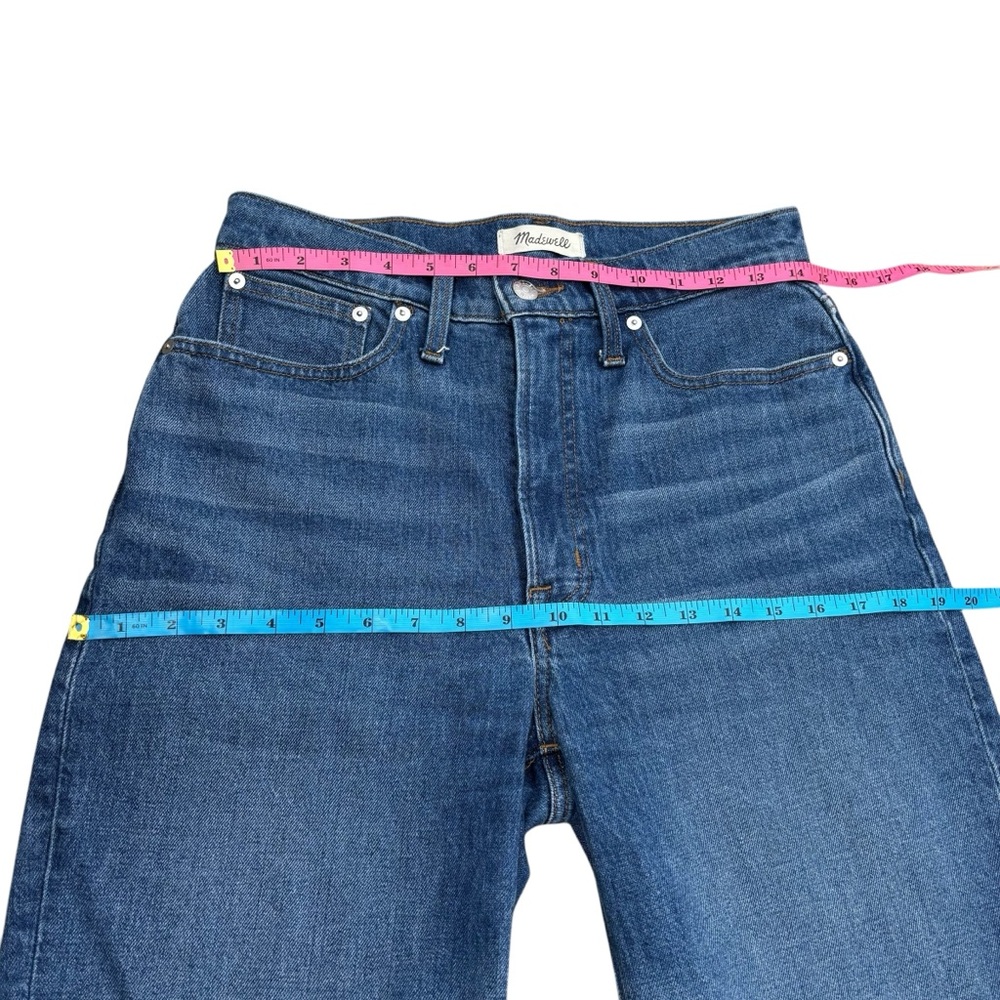 Madewell Straight Leg Jeans in Medium Blue - Picture 12 of 14